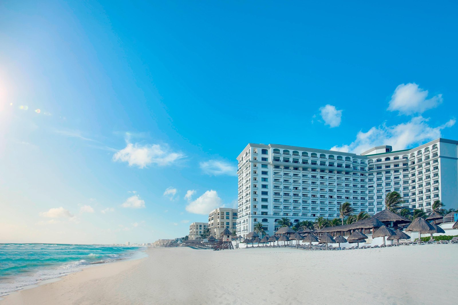 Beachfront resort in Cancun